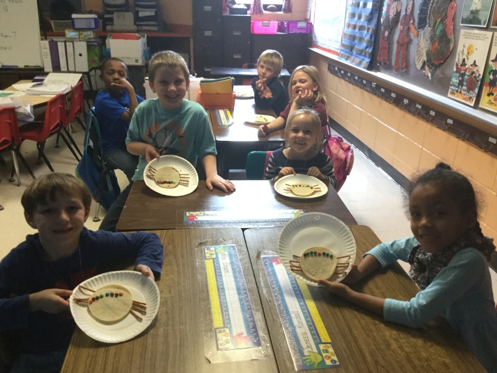 1st Graders enjoy Spider Sandwiches